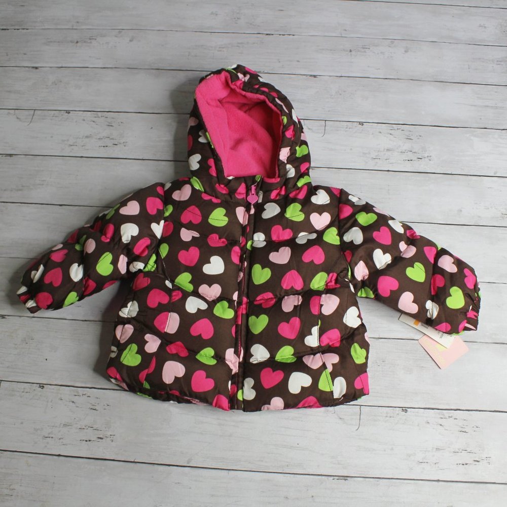 London Fog Baby Girl's Winter Puffer Coat Bib Snow Pants Size 12 Months - Picture 6 of 7